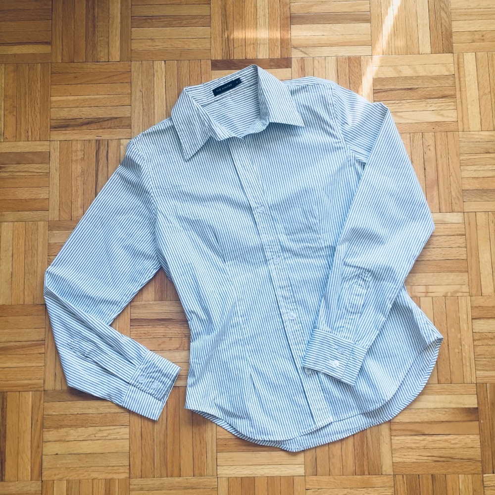 *3 for $12* Women’s button down shirt with stripes